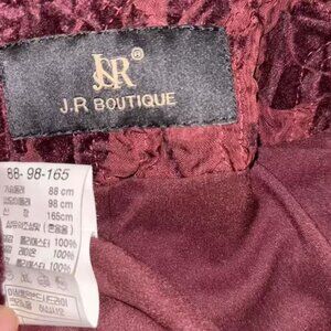 Dark Burgundy/Purple Floral Pattern Blazer